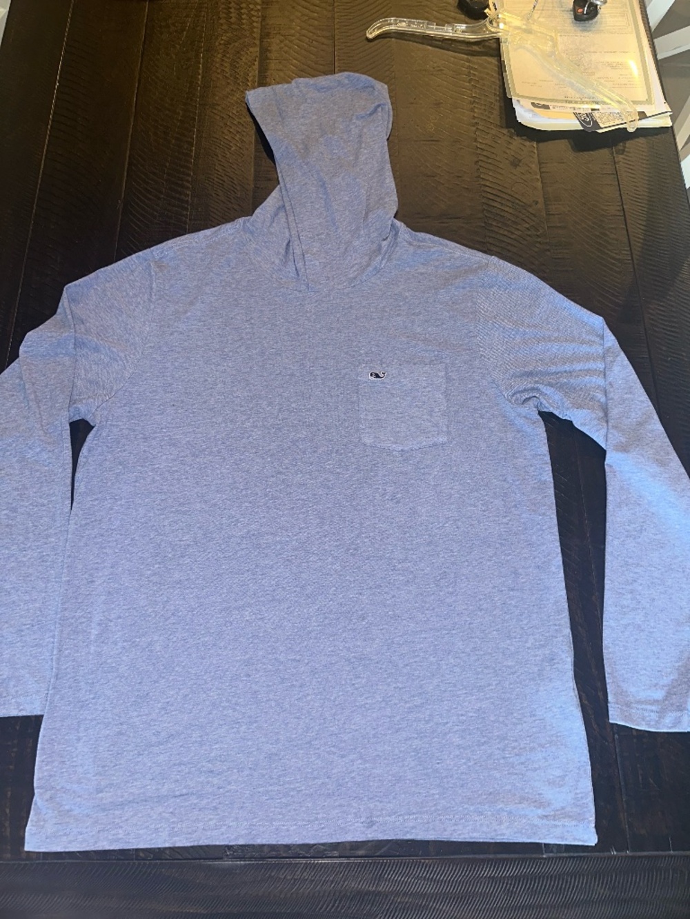Vineyard Vines Long Sleeve Hooded Edgartown Shirt / Hoodie ~ Large
